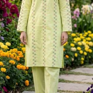 Khaddar-Embroidered 2-Piece Suit