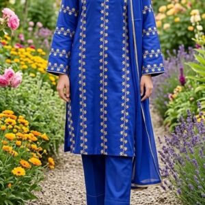Khaddar-Embroidered 2-Piece Suit